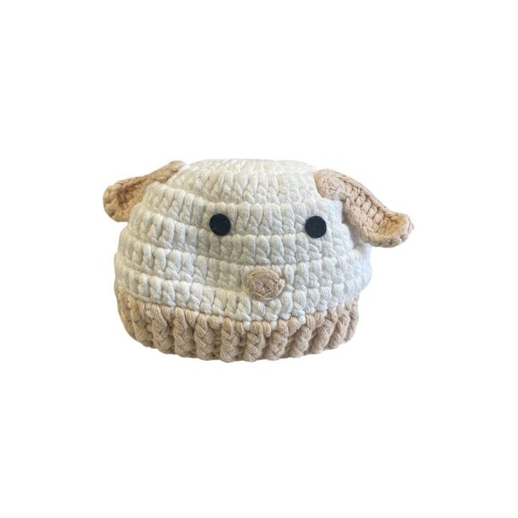 Quiltex Crocheted Baby Hat & Booties Set With Puppy Dog Design - Picture 2 of 3